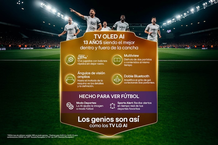 Smart TV LG OLED evo AI C5 4K.